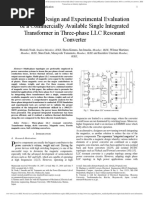 Transformer in Three-Phase LLC Resonant Converter