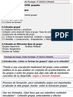 2.formación y Cohesión Grupales. 20.21