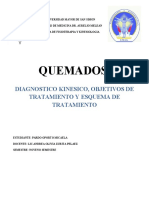 Diagnostico Kinesico, Objetivos de Tratamiento y Esquema de Tratamiento