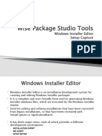 Wise Package Studio Tools: Windows Installer Editor Setup Capture