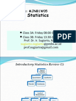 Business Statistics: Course Code: MJNB1W05