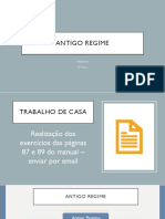 Antigo Regime 8ºano