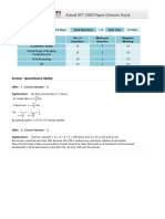 Actual IIFT 2020 Paper (Answer Keys)