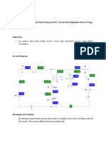 Experiment Title: Bias Point Detail Analysis of DC Circuit With Dependent Sources Using Pspice Schematics