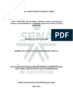 AA4-EV02 Plan de Mejora - Realizar Un Plan de Acción para Mejorar La Competitividad en El Mercado Regional de Acuerdo Al Clúster Identificado JAIME ARANGO