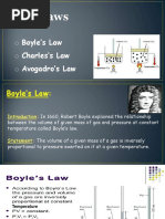 Gas Laws: Boyle's Law Charles's Law Avogadro's Law