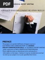 Advance English Communication Skills: Techinical Report Writing