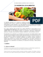 Seguridad e Higiene en Los Alimentos