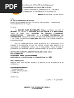 Solicitud de Carta de Presentación - Prácticas Pre-Profecionales Il