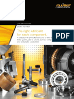 Kluber-Brochure Lubrication of Various Components