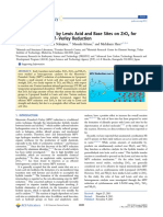 Synergistic Catalysis by Lewis Acid and Base Sites On Zro For Meerwein Ponndorf Verley Reduction