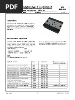 WK 496 480 Subplates Type G Nominal Size 6: Ns6 32 Mpa