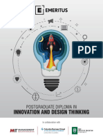 Innovation and Design Thinking: Postgraduate Diploma in