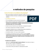 Técnicas e Métodos de Pesquisa