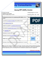 Healy Consultants Healy Consultants: Luxembourg SPF (SARL) Invoice