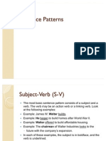 Sentence Patterns