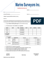 Bunker Survey Form AIMS-BS-007