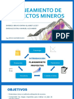 Planeamiento de Proyectos Mineros