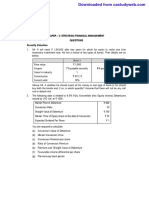 Paper - 2: Strategic Financial Management Questions Security Valuation