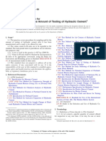 Sampling and The Amount of Testing of Hydraulic Cement: Standard Practice For