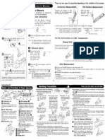 Use in The Following: How To Calibrate Using Standard Solution How To Measure