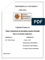 Comparison of Emerging Economy Through Macro Economy Indicators