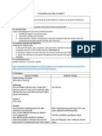 7A Detailed Lesson Plan in Health 7 I. Content Standard: Teacher's Activity Students' Activity