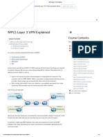 MPLS Layer 3 VPN Explained