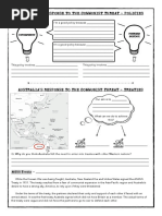 Australian Response To The Communist Threat Worksheet