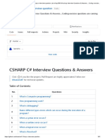 CSHARP C# Interview Questions & Answers