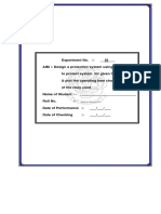 1 Design A Protection System Using IDMT Relay To Protect System For Given Fault Currents & Plot The Operating Time Characteristics of The Relay Used