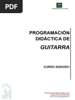 Programacion Didactica de Guitarra 2020-21