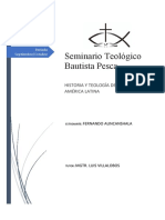 La Historia de La Teología Evangélica Latinoamericana