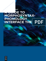 Tobias Scheer - A Guide To Morphosyntax-Phonology Interface Theories - How Extra-Phonological Information Is Treated in Phonology Since Trubetzkoy's Grenzsignale-De Gruyter Mouton (2010)