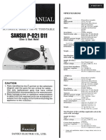 Sansui P D11 Service Manual