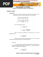 Engineering Economy: Annuity Due, Deferred Annuity and Perpetuity