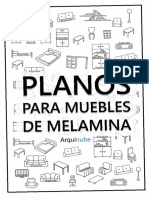 Planos para Muebles de Melamina (Arquinube)