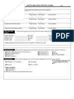 Network Site Survey Form: Contact Info