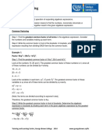 Common Factoring