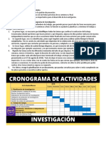 Cronograma de Investigación