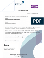 Carta de Presentación Protisa Elite 2021