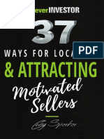 Clever Investor 37 Ways For Locating Attracting Motivated Sellers