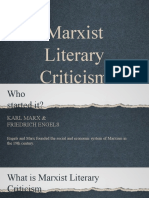 Marxist Literary Criticism