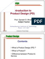 Introduction To Product Design (PD) : Prof. Ganesh D. Bhutkar