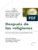 VILLAMAYOR, S. y VIGIL, J. M., Después de Las Religiones. Una Nueva Época para La Espiritualidad Humana, 2020