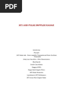 MTI and Pulse Doppler Radar