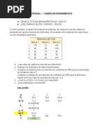 DISEÑO DE EXPERIMENTOS Parcial 1