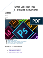 Adobe CC 2021 Collection Free Download - Detailed Instructional Videos