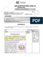 Evaluación Sustitutoria - Comunicación Efectiva - Jenny Pecho A