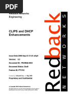 Clips and DHCP Enhancements: Redback Networks Engineering